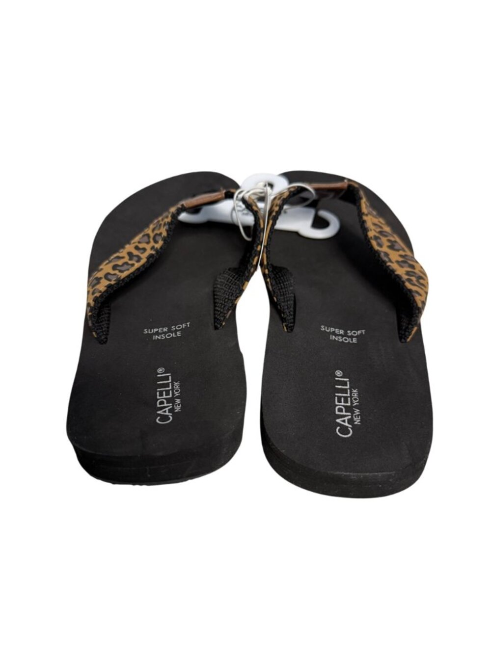 Capelli New York Leopard Print Flip Flops Sandales Beach Pool Shower Size 9 - Picture 4 of 7